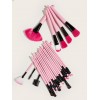 Baimeichuan 24 makeup brushes pink fan-shaped Makeup Brushes Set Beauty Tools 8 beauty brushes