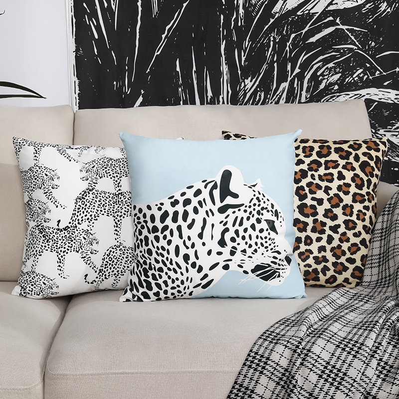 Nordic Dutch velvet digital printing pillow sofa cushion soft cloth pillow cover