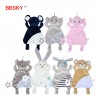 BBSKY cute cartoon animal comfort towel export baby teether molar comfort towel manufacturer