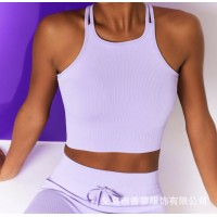2021 seamless knitted outdoor long sleeve sports fitness suit women's Yoga suit 