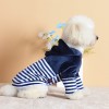 Dog clothes autumn and winter Plush warm sweaters cat two legged clothes pet clothes Teddy hooded sweaters