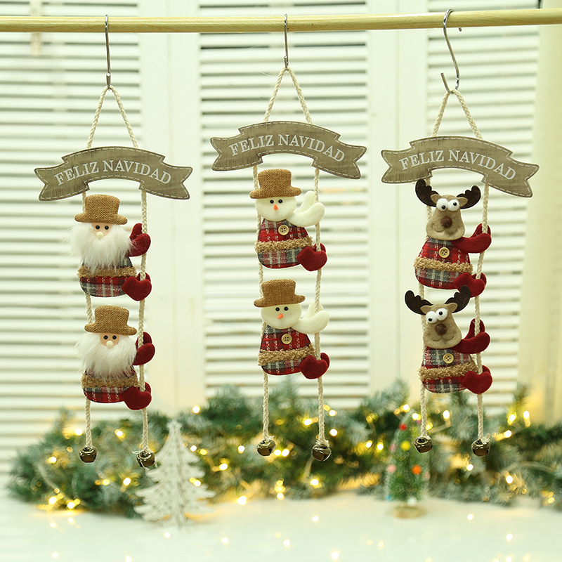 Foreign trade Christmas Tree Decoration pendant set creative cloth small Pendant Gift Christmas door hanging