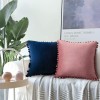 Wool ball cushion ns Nordic wool ball velvet pillow cover waist leaning against Dutch wool ball sofa pillow cover backrest
