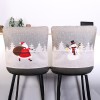 Fashion European and American Christmas printing Santa Claus Snowman decorative chair cover Christmas venue layout props