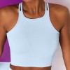 Lace up sports bra high waist seamless Fitness Yoga suit European and American Yoga long sleeve suit women 