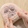 Cotton slippers women's home indoor warmth thick-soled plush home men's shoes