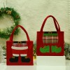 Candy Bag Christmas gift bag lovely Santa Claus gift handbag brushed cloth Christmas decorations wholesale