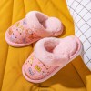 Children's cotton slippers, boys and girls, baby fur slippers, home cartoon children's cotton shoes