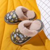 Children's cotton slippers, boys and girls, baby fur slippers, home cartoon children's cotton shoes
