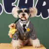 Dog clothes suit coat Teddy Chenery bomeifa doubi bear pet autumn and winter handsome two legged clothes