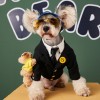 Dog clothes suit coat Teddy Chenery bomeifa doubi bear pet autumn and winter handsome two legged clothes