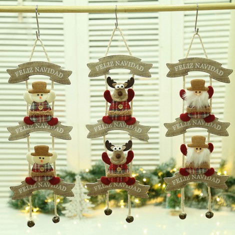 Santa Claus Snowman elk Christmas 2022 Christmas gifts Christmas Tree Pendant