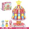 Senbao 604026 Little Ling Toy Star Wish Cake Tree Light Street View Girl Assembling Building Blocks Gift Giveaway