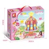 Senbao 604026 Little Ling Toy Star Wish Cake Tree Light Street View Girl Assembling Building Blocks Gift Giveaway