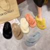 Plus size fall/winter Korean style all-match outer wear flat-bottomed fashion furry factory women's slippers direct supply