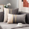 Light luxury sofa pillow cover velvet bedside cushion velvet bedroom living room waist pillow