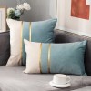 Light luxury sofa pillow cover velvet bedside cushion velvet bedroom living room waist pillow