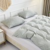 Cationic flower cut fat quilt three piece home textile quilt winter quilt bedding quilt core
