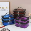 Net red cosmetic bag women's double-layer large capacity portable washing bag box waterproof cosmetic travel storage bag
