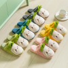 Cotton slippers women's home autumn and winter indoor warmth home cute thick-soled couple plush slippers home winter