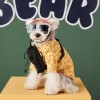 Dog clothes handsome cute shirt autumn Teddy Chenery bear printed pet bipedal fashion