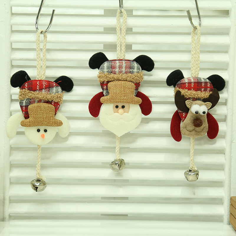 Foreign trade Christmas decorations Santa Claus Snowman elk door decoration window pendant Christmas decorations