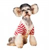 Dog clothes autumn and winter Teddy Chenery Fabio bear cute pet small dog stripe sweater cardigan