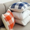 Pillow light luxury Plaid yarn dyed stitching Teddy cashmere pillow cover lamb cashmere pillow cover imitation wool pillow cushion