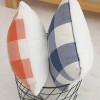 Pillow light luxury Plaid yarn dyed stitching Teddy cashmere pillow cover lamb cashmere pillow cover imitation wool pillow cushion