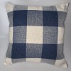 Pillow light luxury Plaid yarn dyed stitching Teddy cashmere pillow cover lamb cashmere pillow cover imitation wool pillow cushion