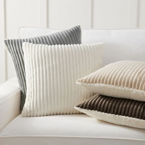 Corduroy stitched plush pillow cover Nordic ins sofa pillow imitation wool pillow cover simple pillow cover