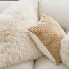 Corduroy stitched plush pillow cover Nordic ins sofa pillow imitation wool pillow cover simple pillow cover