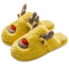 Cotton slippers women's home indoor warmth, thick-soled plush shoes