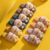 Cotton slippers women's home indoor warmth thick-soled plush home men's shoes