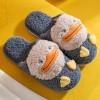 Cotton slippers women's home indoor warmth thick-soled plush home men's shoes