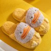 Cotton slippers women's home indoor warmth thick-soled plush home men's shoes