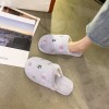 Cute girl heart indoor net red cotton slippers fashion autumn and winter women's home household one-word plush slippers