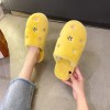 Cute girl heart indoor net red cotton slippers fashion autumn and winter women's home household one-word plush slippers