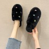 Cute girl heart indoor net red cotton slippers fashion autumn and winter women's home household one-word plush slippers