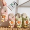 All women's cotton slippers, home indoor warmth, outer wear thick-soled plush slippers