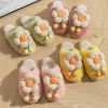 All women's cotton slippers, home indoor warmth, outer wear thick-soled plush slippers
