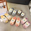 Daisy duckling plush net celebrity cute cotton slippers female indoor home winter plus velvet Baotou plush drag couple