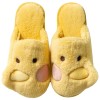 Cotton slippers, women's home indoor warmth, thick-soled plush slippers
