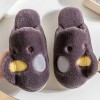 Cotton slippers, women's home indoor warmth, thick-soled plush slippers