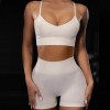 Thickened European and American sexy suspender sports fitness top women's seamless Yoga bra 