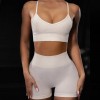 Thickened European and American sexy suspender sports fitness top women's seamless Yoga bra 