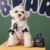 Pet clothes autumn and winter clothes small fragrance celebrity wind Teddy Chenery Bomei mother dog Vest + Hat
