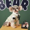 Pet clothes autumn and winter clothes small fragrance celebrity wind Teddy Chenery Bomei mother dog Vest + Hat