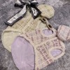 Pet clothes autumn and winter clothes small fragrance celebrity wind Teddy Chenery Bomei mother dog Vest + Hat