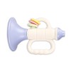 Newborn baby soft rubber gear rattle 0-1 year old fun learning to climb comfort rattle toy teether single package